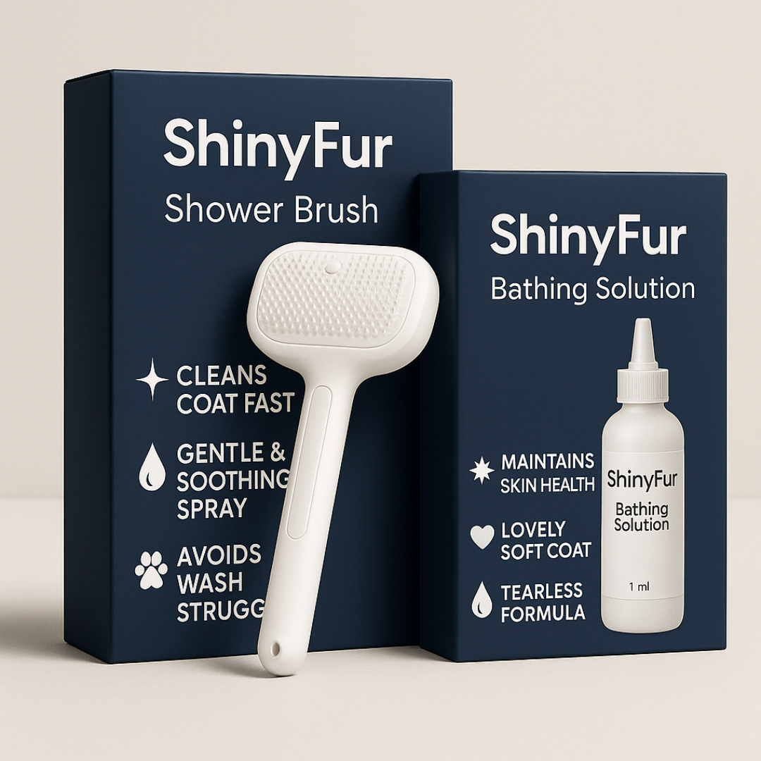 ShinyFur Shower Brush + Fur Refreshing Solution