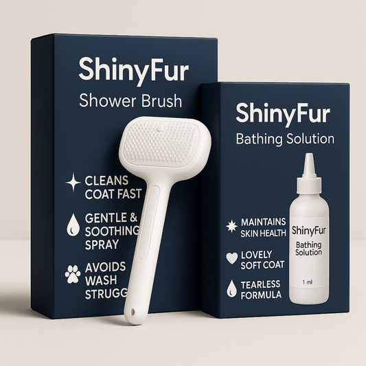 ShinyFur Shower Brush + Fur Refreshing Solution